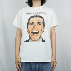 画像2: AMERICAN PSYCHO ホラー映画プリントTシャツ M (2)