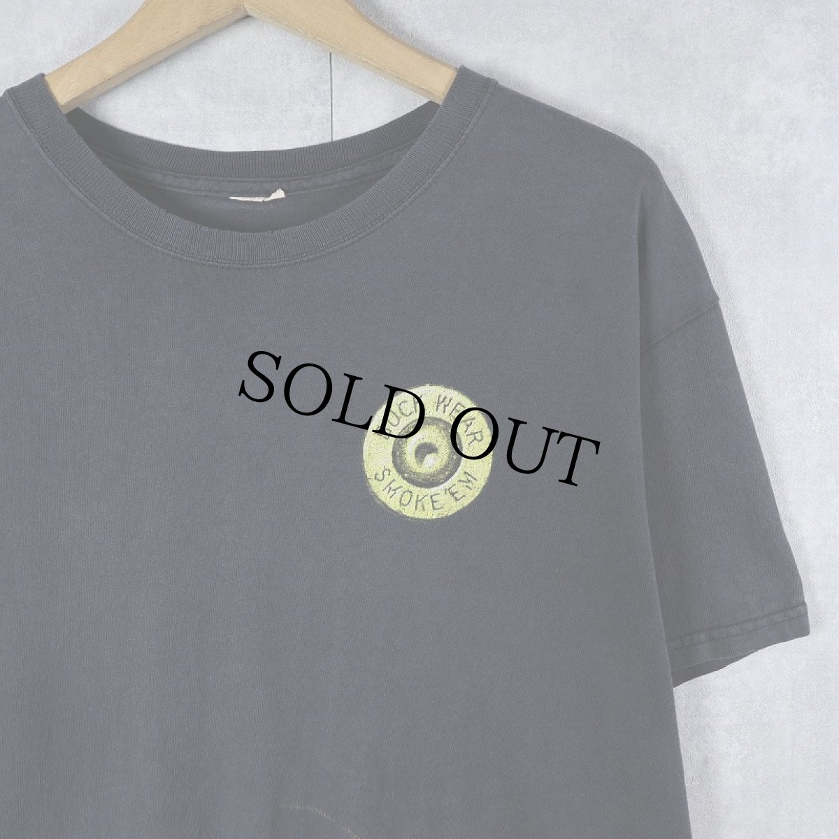 画像2: BUCK WEAR SMOKE'EM アニマルプリントTシャツ BLACK  (2)