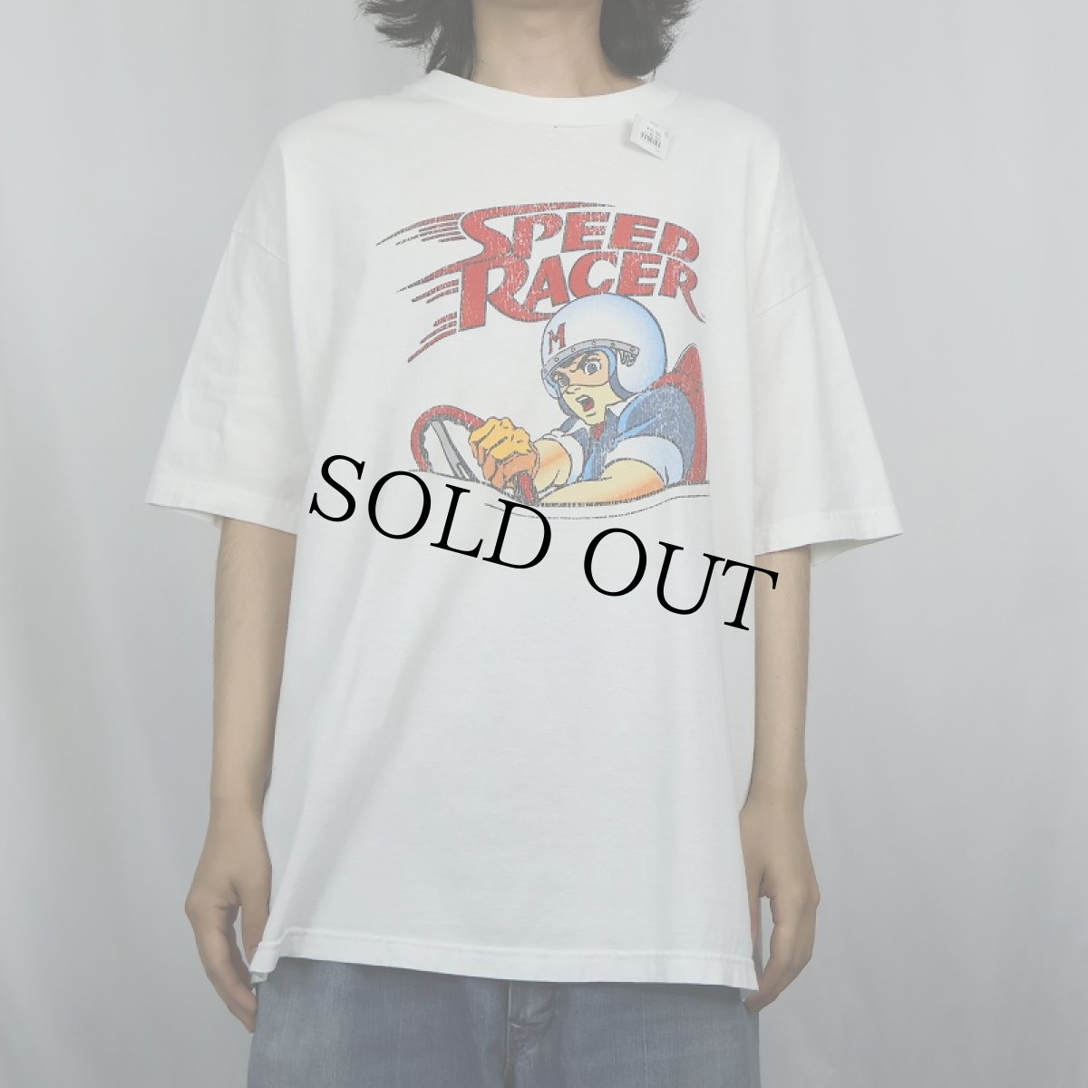 画像2: 2000's SPEED RACER アニメプリントTシャツ XL (2)