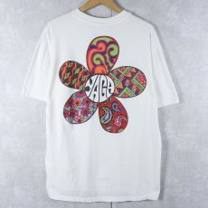 画像2: YAGA LOVE USA製 フラワープリントTシャツ XL (2)