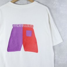 画像2: 90's USA製 パンツプリントTシャツ XL (2)
