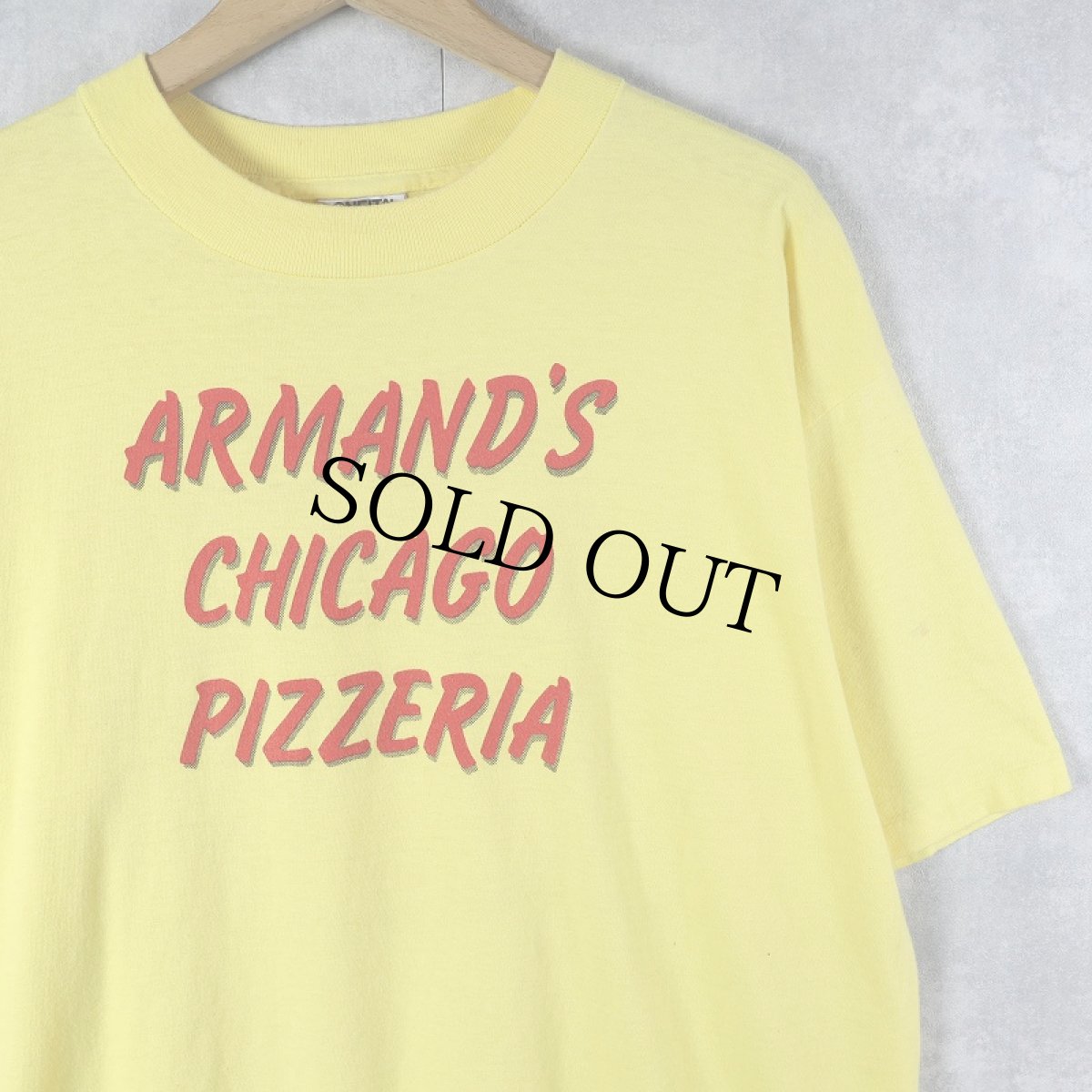 画像2: 90's ARMAND'S CHICAGO PIZZERIA USA製 ピザショッププリントTシャツ XL (2)