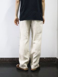画像3: POLO Ralph Lauren ヘリンボーン織り 2タックリネンスラックス W30 (3)