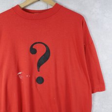 画像1: 90's SUNBELT USA製 "?" プリントTシャツ ONESIZE (1)
