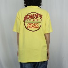 画像4: 90's ARMAND'S CHICAGO PIZZERIA USA製 ピザショッププリントTシャツ XL (4)