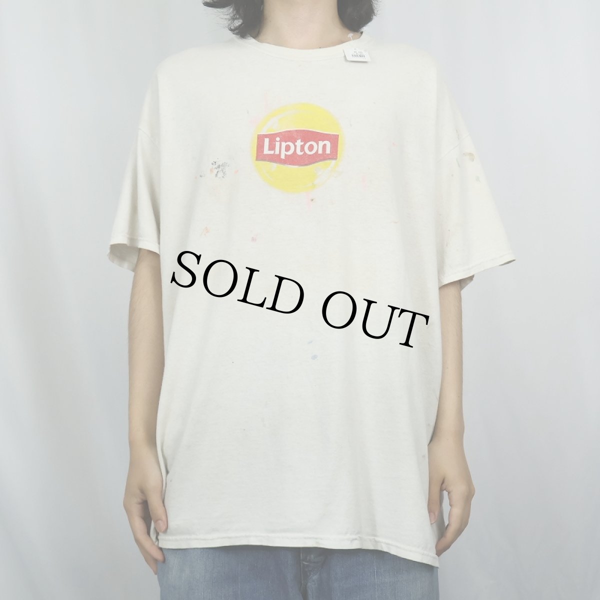 画像2: Lipton 紅茶ブランド ロゴプリントTシャツ  (2)