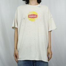 画像2: Lipton 紅茶ブランド ロゴプリントTシャツ  (2)