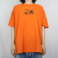 画像2: 90〜2000's MONOPOLY USA製 "GO DIRECTLY TO JALL" ボードゲームキャラクタープリントTシャツ XL (2)