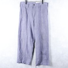 画像1: 50〜60's FRENCH MILITARY リネンセーラーパンツ "ワンウォッシュ" DEADSTOCK 【W32 L29】 (1)