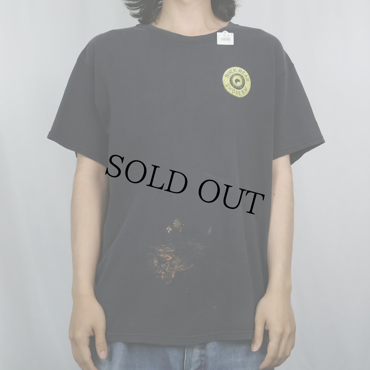 画像3: BUCK WEAR SMOKE'EM アニマルプリントTシャツ BLACK  (3)