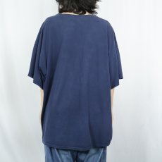 画像3: "whatever." メッセージプリントTシャツ NAVY  (3)