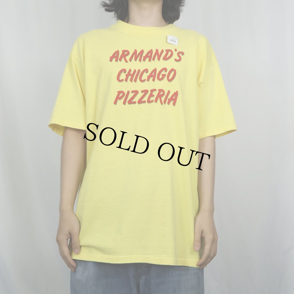 画像3: 90's ARMAND'S CHICAGO PIZZERIA USA製 ピザショッププリントTシャツ XL (3)
