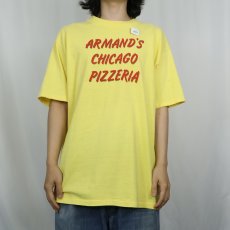 画像3: 90's ARMAND'S CHICAGO PIZZERIA USA製 ピザショッププリントTシャツ XL (3)