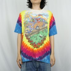 画像3: 90's GRATEFUL DEAD ロックバンド タイダイTシャツ (3)