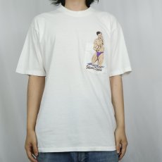 画像2: 90's USA製 "Skinny Dippin" ギミック エロプリントTシャツ L (2)
