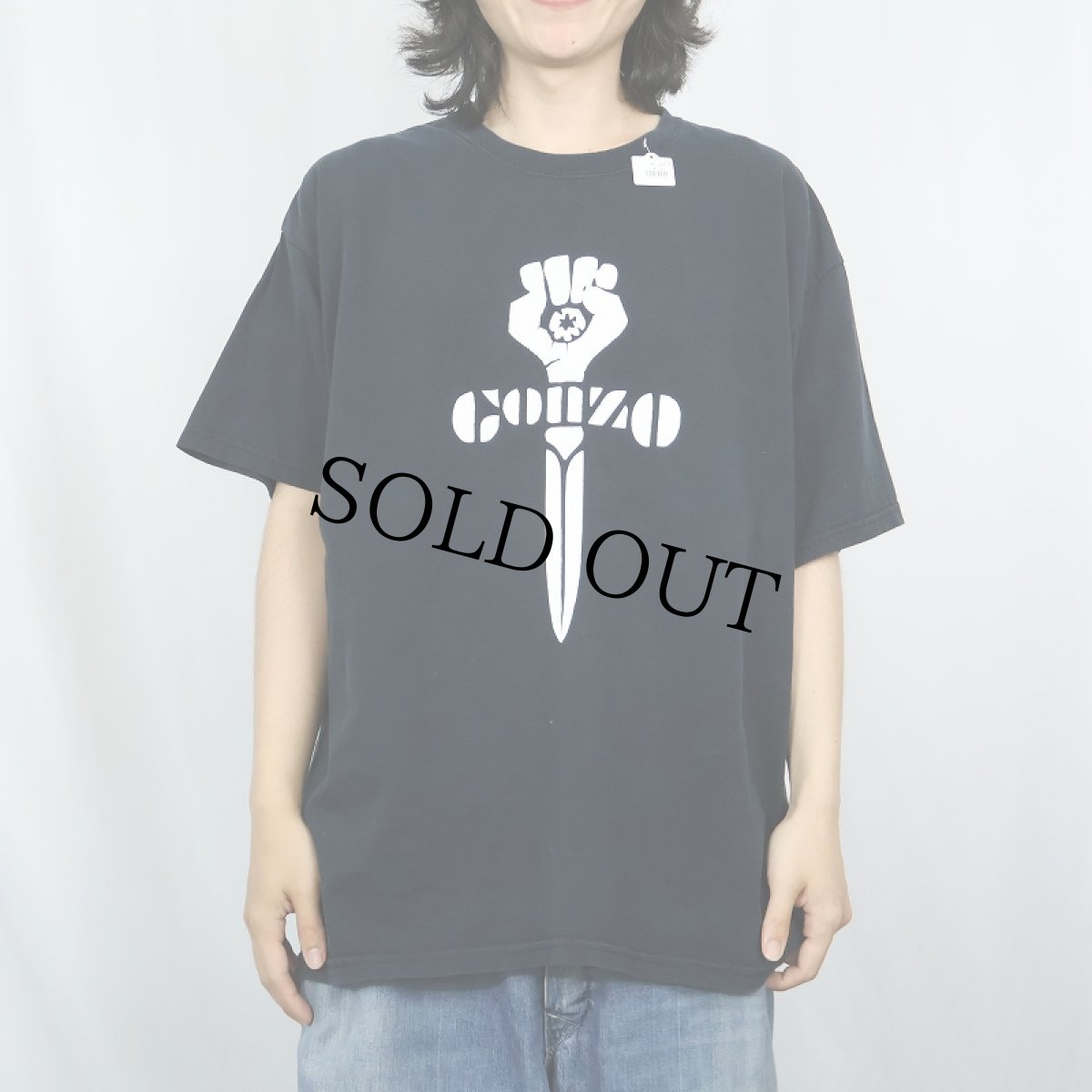 画像2: ”Gonzo Journalism” シンボルマークプリントTシャツ BLACK XL (2)
