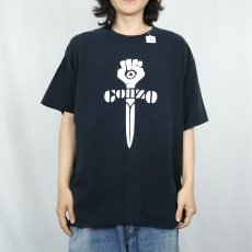 画像2: ”Gonzo Journalism” シンボルマークプリントTシャツ BLACK XL (2)
