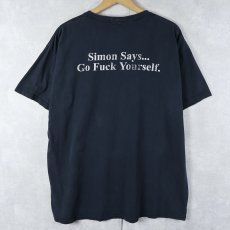 画像2: George Carlin "Simon Says... Go Fuck Yourself." コメディアンイラストプリントTシャツ (2)
