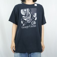 画像3: George Carlin "Simon Says... Go Fuck Yourself." コメディアンイラストプリントTシャツ (3)