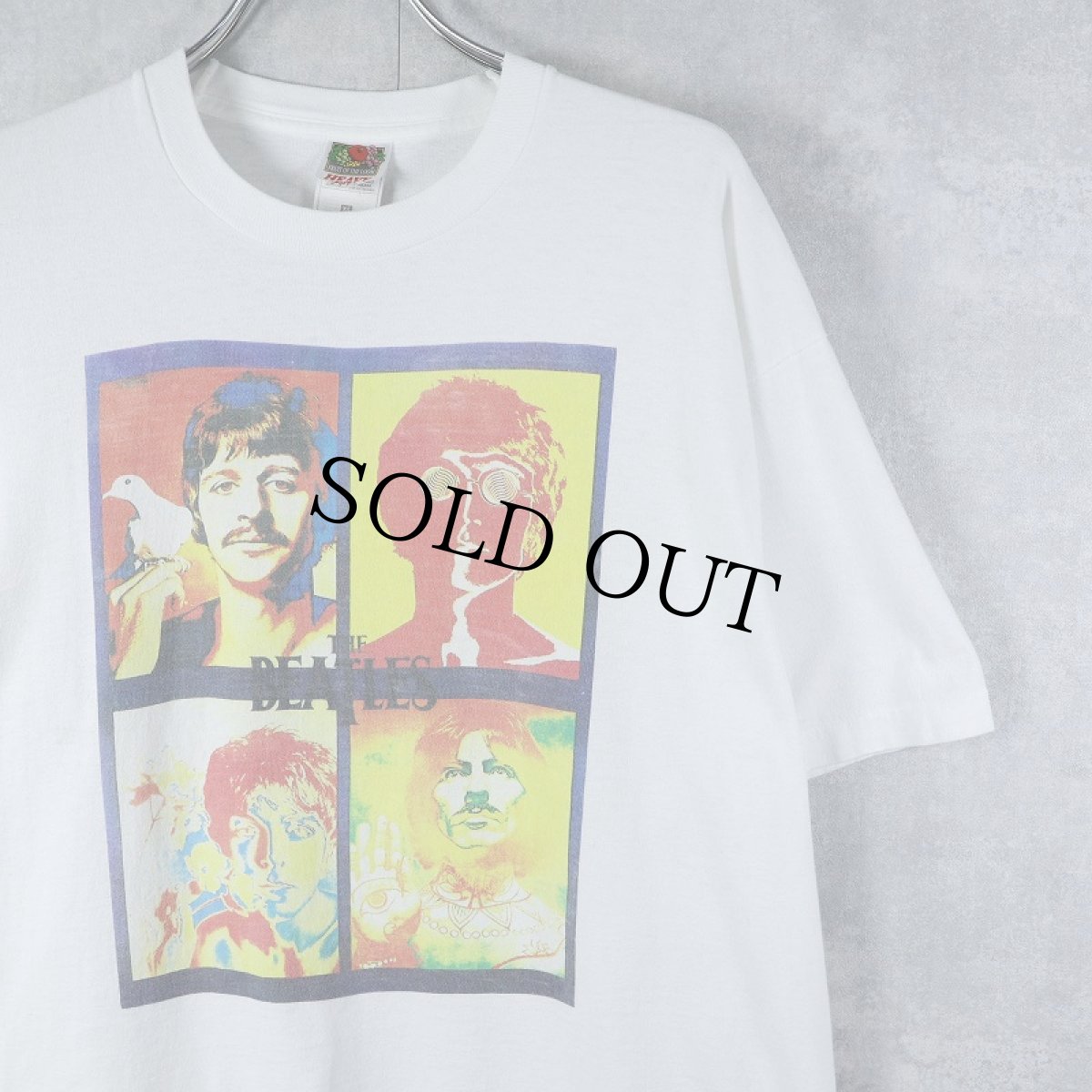 画像1: THE BEATLES ロックバンド プリントTシャツ XL (1)