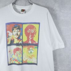 画像1: THE BEATLES ロックバンド プリントTシャツ XL (1)