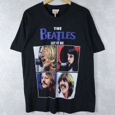 画像1: THE BEATLES "LET IT BE" ロックバンドプリントTシャツ BLACK L (1)