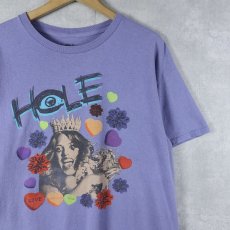 画像1: HOLE ロックバンド プリントTシャツ L (1)