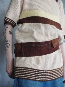 画像1: 60's Suede Leather Purse Belt (1)
