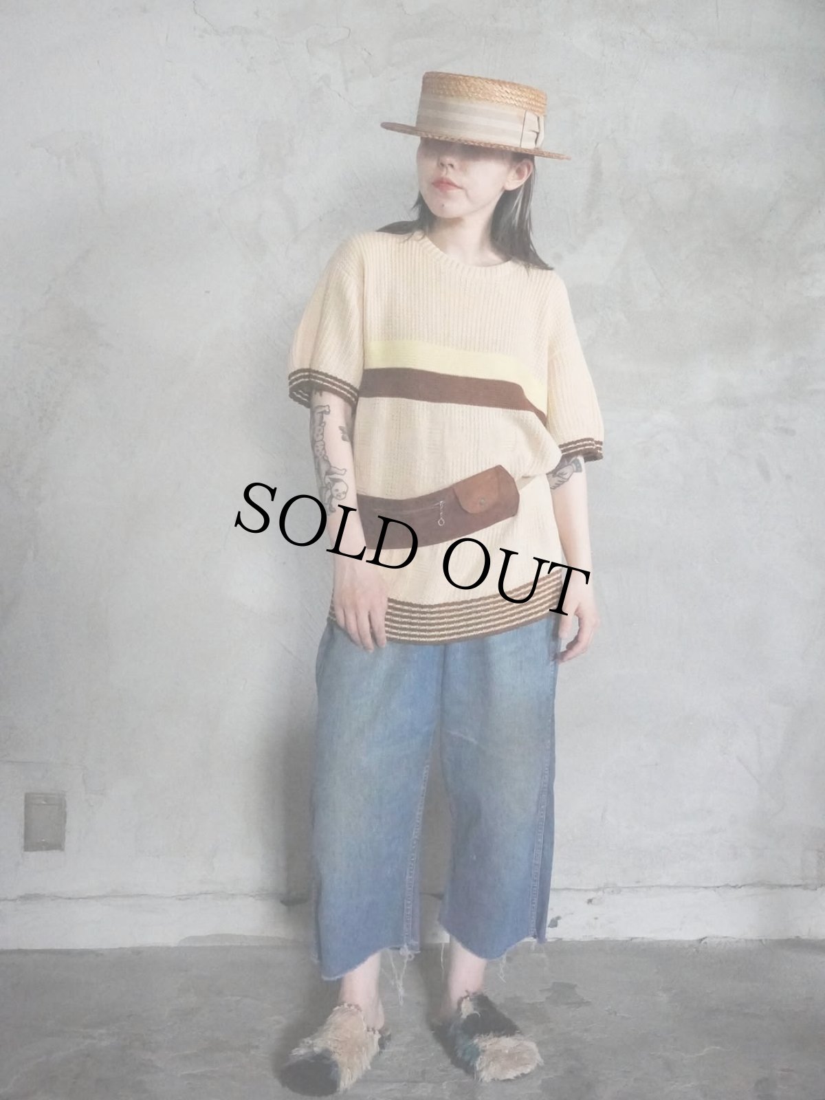 画像3: 60's Suede Leather Purse Belt (3)