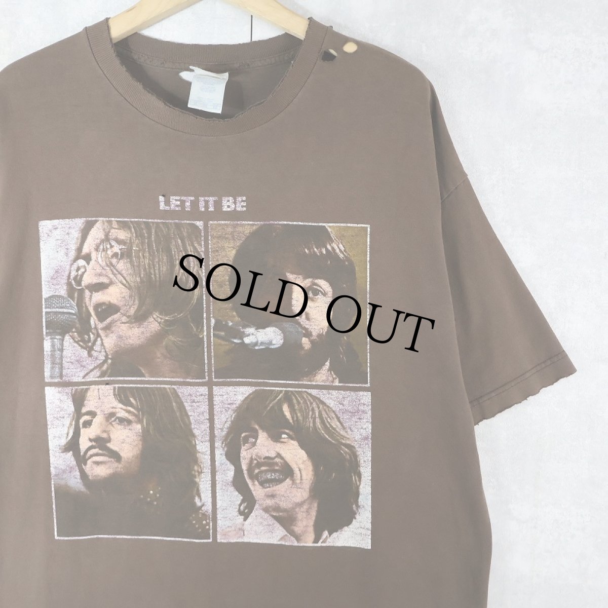 画像1: 2000's THE BEATLES "LET IT BE" ロックバンドプリントTシャツ XL (1)