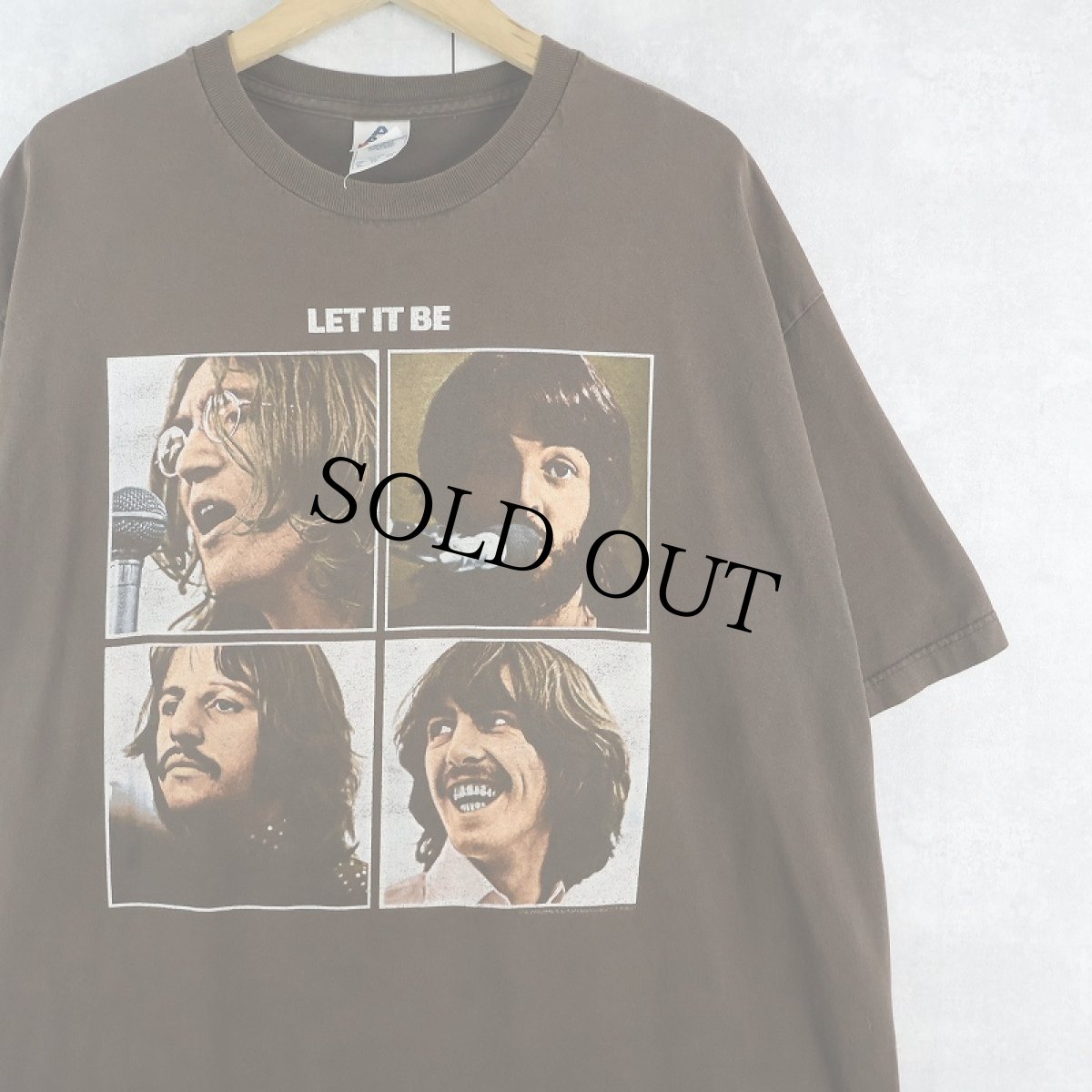 画像1: 2000's THE BEATLES "LET IT BE" ロックバンドプリントTシャツ XL (1)