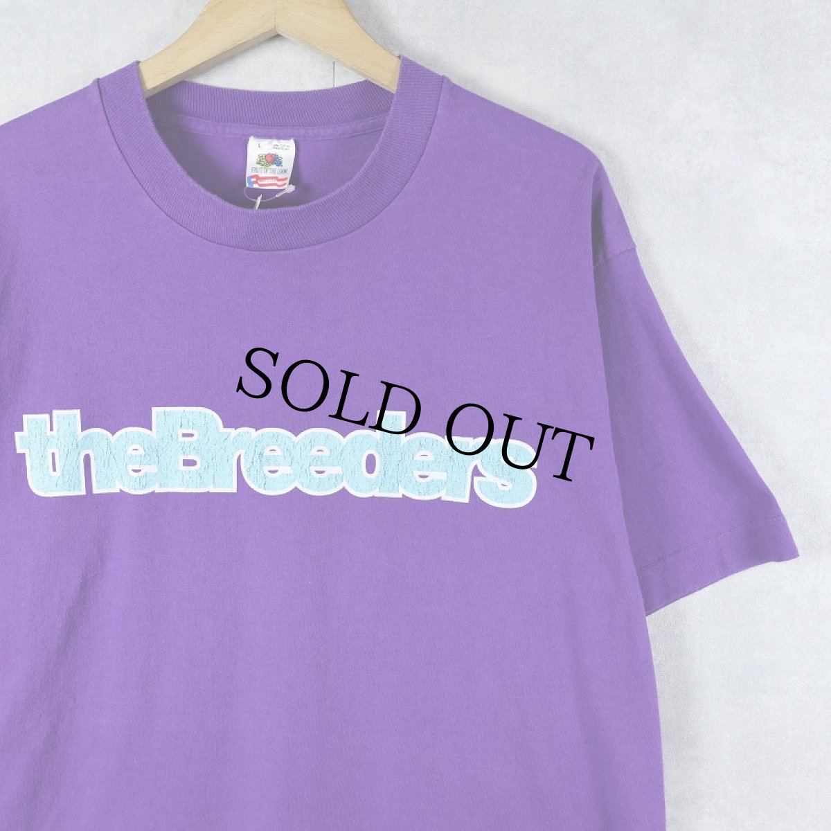 画像1: 90's theBreeders USA製 ロックバンド プリントTシャツ L (1)