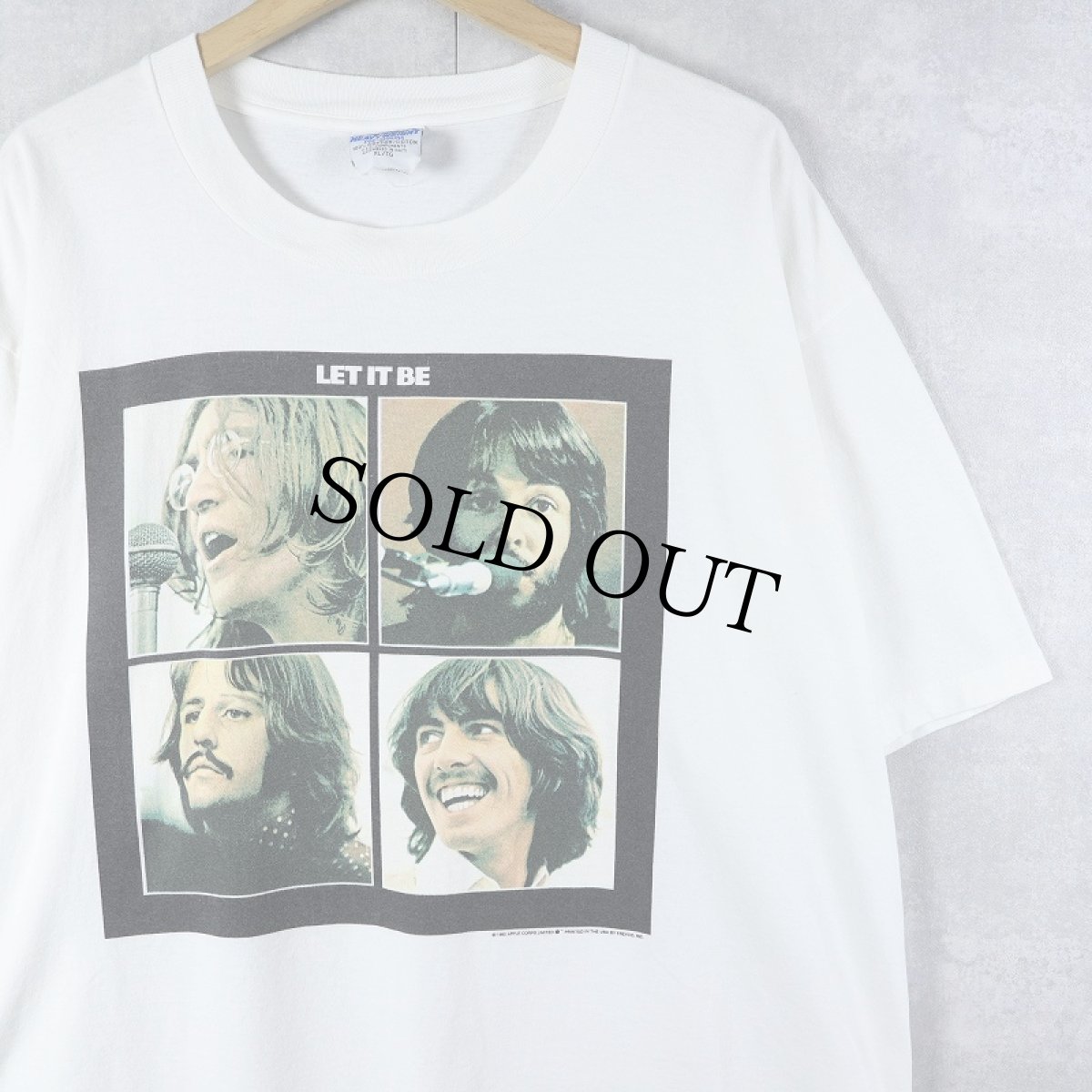 画像1: 90's THE BEATLES "LET IT BE" ロックバンドプリントTシャツ XL (1)