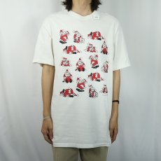 画像2: 90's 四十八手 サンタクロース エロプリントTシャツ XL (2)
