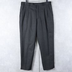画像1: GIORGIO ARMANI ITALY製 2タック ウールスラックス W31 (1)