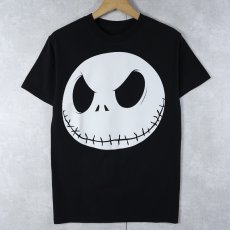 画像1: The Nightmare Before Christmas "Jack Skellington" キャラクタープリントTシャツ BLACK S (1)