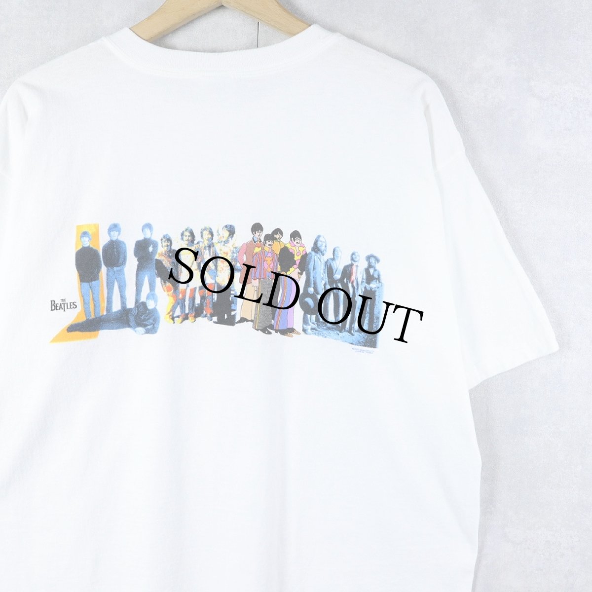 画像2: 2000's THE BEATLES "BEATLES FOR SALE" ロックバンドプリントTシャツ L (2)
