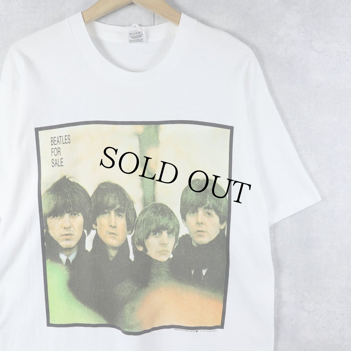 画像1: 90's THE BEATLES USA製 "BEATLES FOR SALE" ロックバンド アルバムプリントTシャツ L (1)