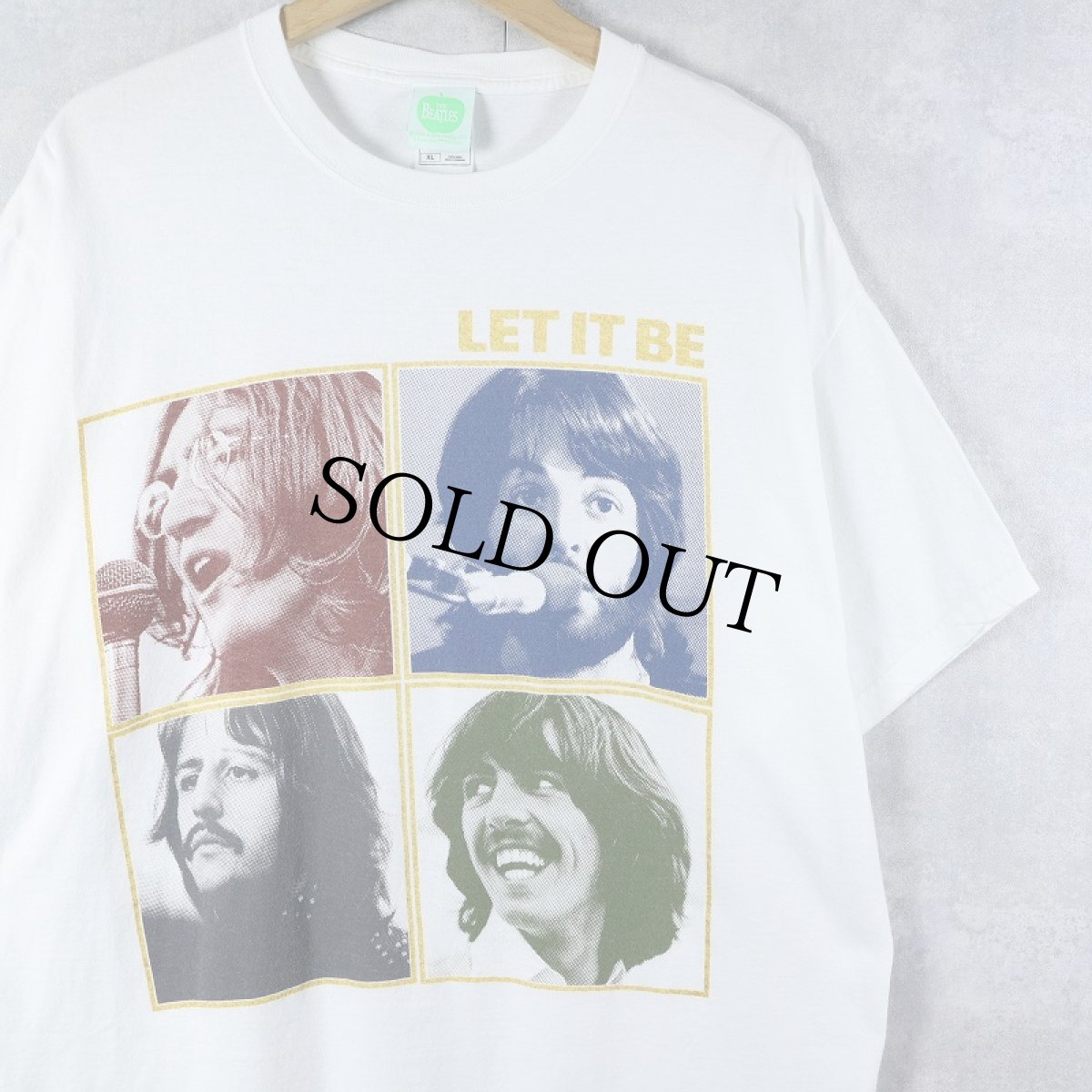 画像1: 2000's THE BEATLES "LET IT BE" ロックバンドプリントTシャツ XL (1)