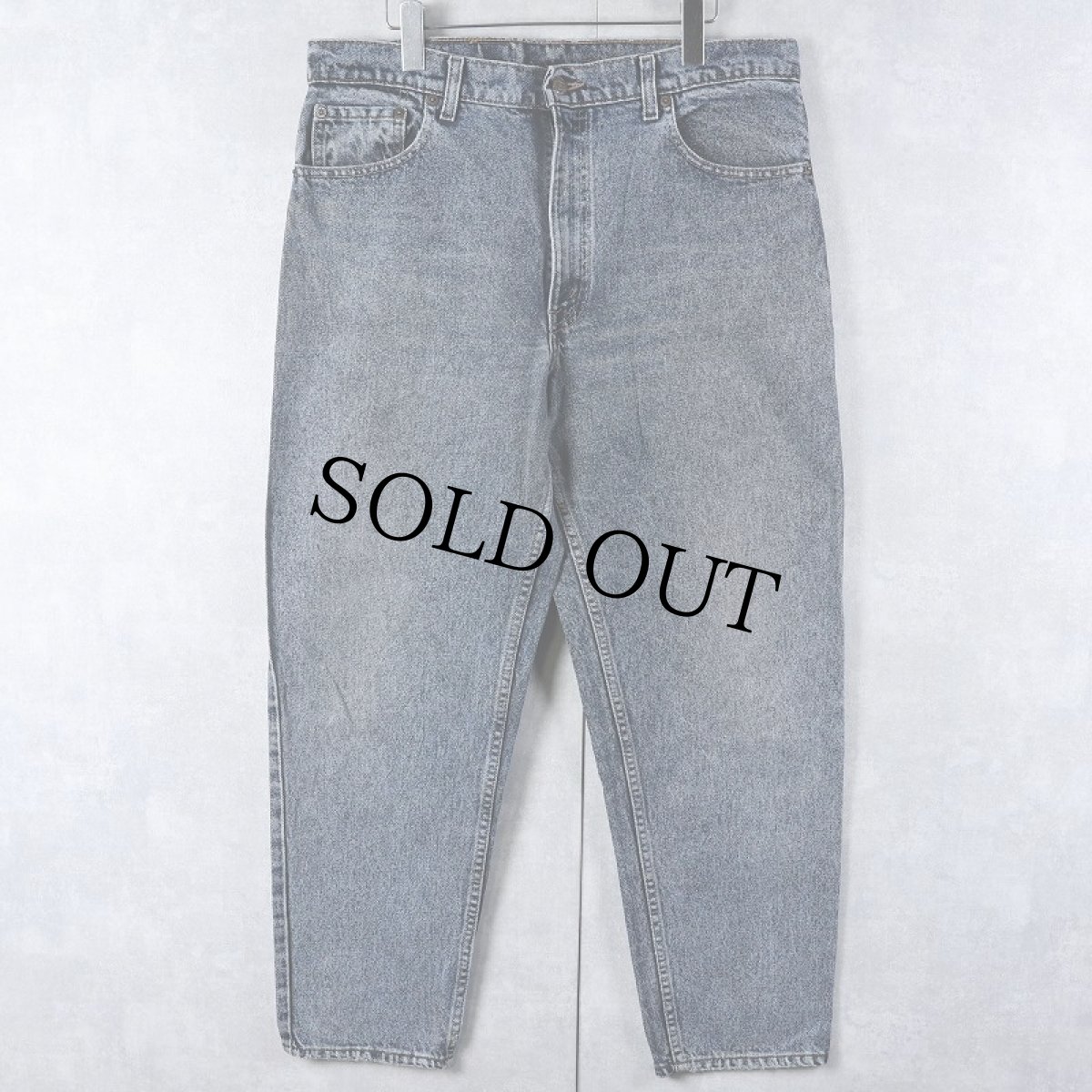 画像1: 90's Levi's 550 USA製 ケミカルウォッシュ デニムパンツ W35 (1)