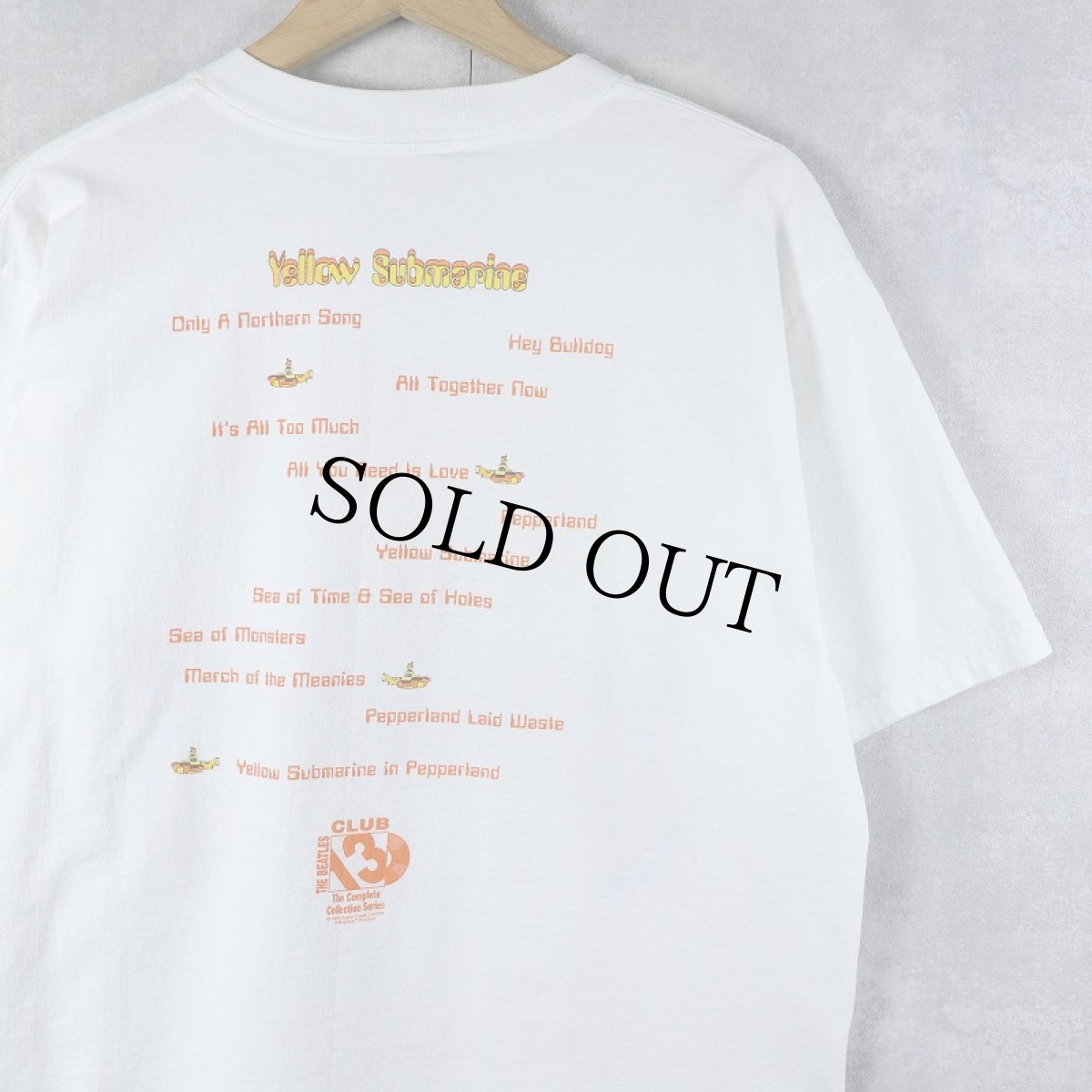 画像2: 90's THE BEATLES USA製 "Yellow Submarine" ロックバンドプリントTシャツ L (2)