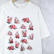 画像1: 90's 四十八手 サンタクロース エロプリントTシャツ XL (1)