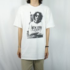 画像2: 2000's JOHN LENNON "NEW YORK CITY" ミュージシャンプリントTシャツ XL (2)
