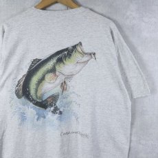 画像2: 80's USA製 "Catch and Release" 魚プリントTシャツ XL (2)