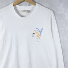 画像2: 90's JOHN LENNON USA製 "the less I know for sure." ミュージシャンプリントロンT L (2)