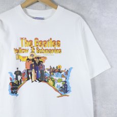 画像1: 90's THE BEATLES USA製 "Yellow Submarine" ロックバンドプリントTシャツ L (1)