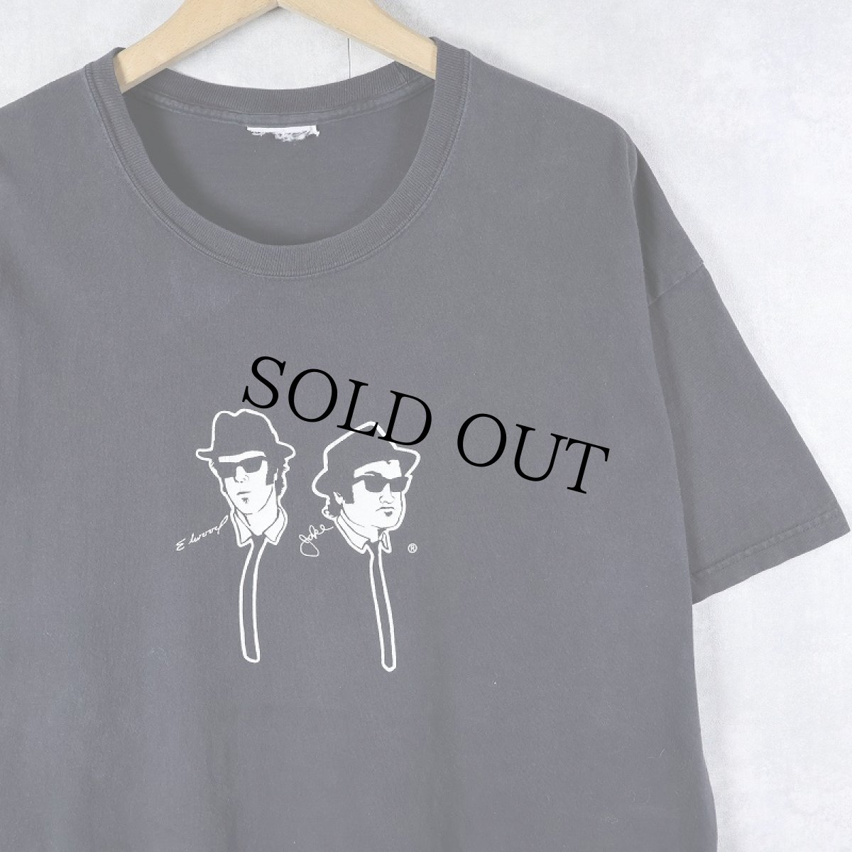 画像1: 90〜2000's THE BLUES BROTHERS "HOUSE OF BLUES" コメディ映画プリントTシャツ BLACK (1)