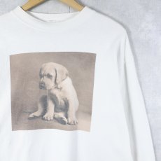 画像1: 90's GAP 犬プリントロンT XXL (1)