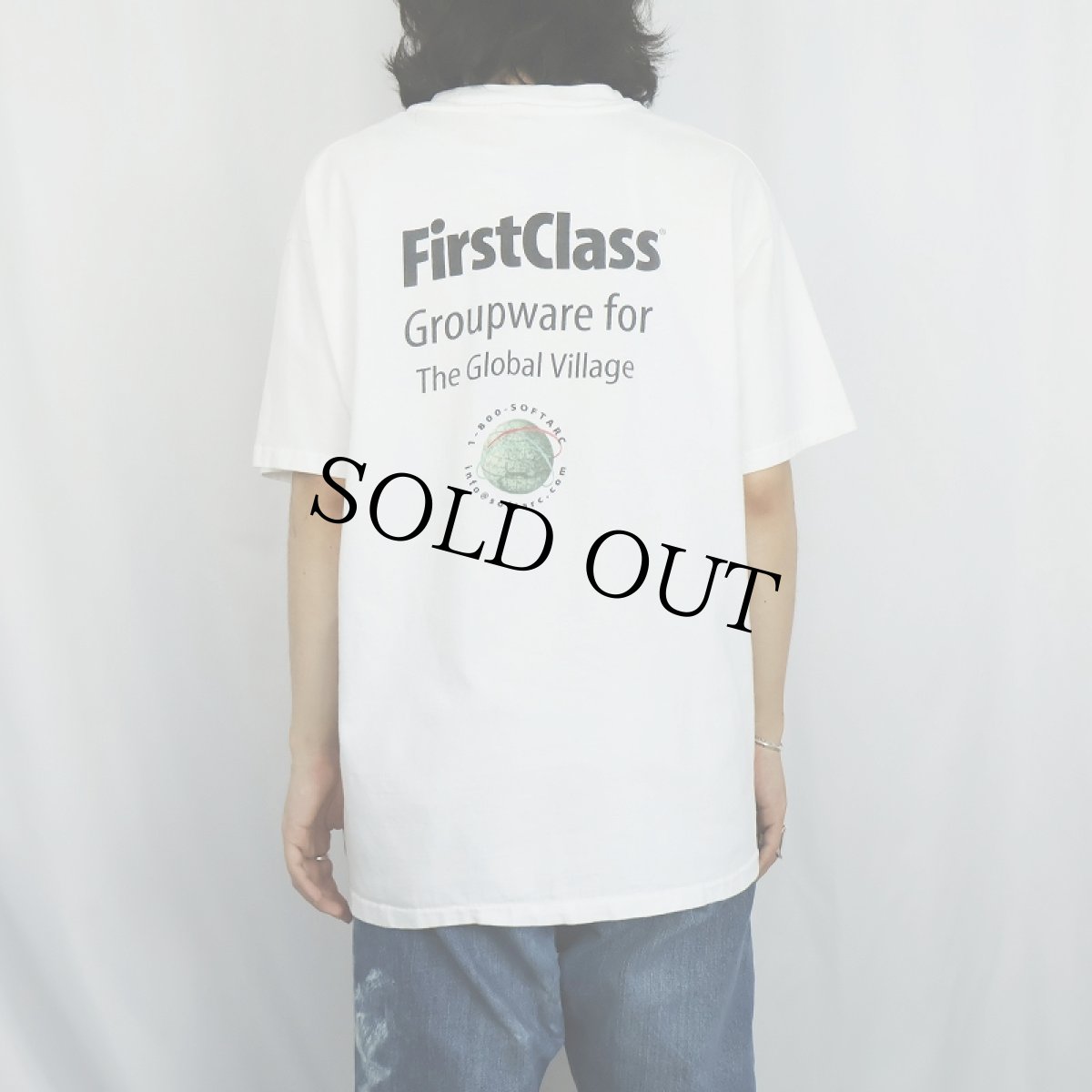 画像4: 90's Marshall McLuhan USA製 "The Medium is the Message" 思想家メッセージプリントTシャツ XL (4)