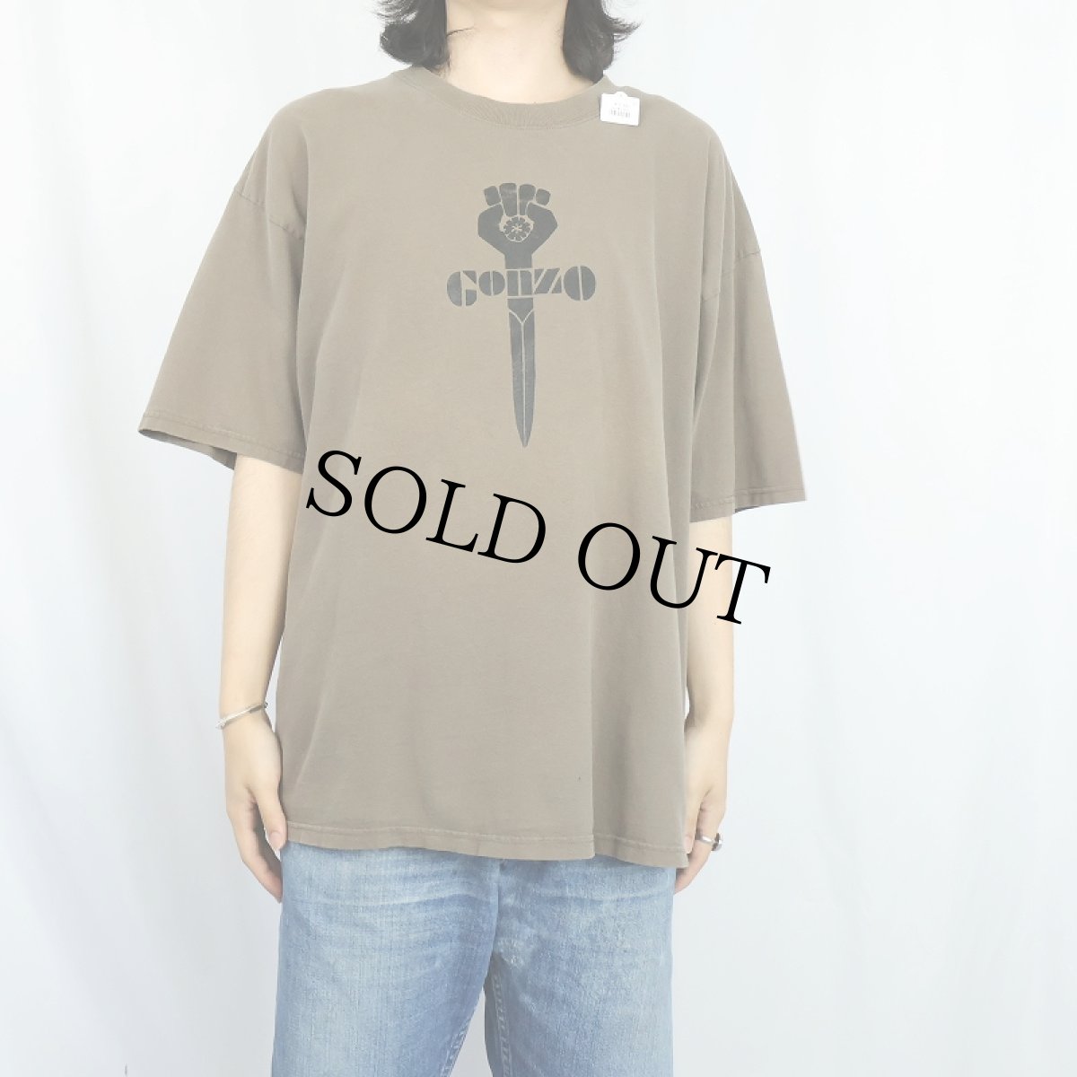 画像2: ”Gonzo Journalism” シンボルマークプリントTシャツ XL (2)